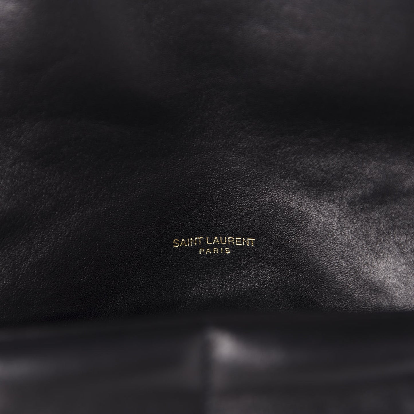 Lambskin Quilted Medium Loulou Puffer Monogram Chain Satchel Black