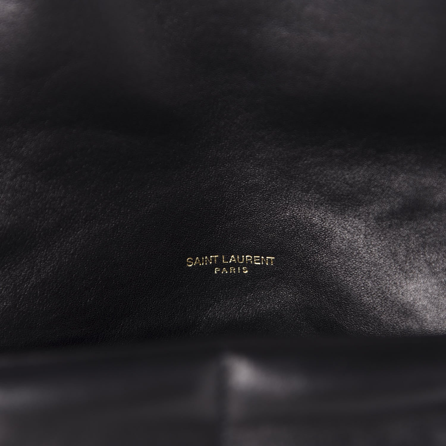 Saint Laurent Lambskin Quilted Medium Loulou Puffer Monogram Chain Satchel Black 8 of 11