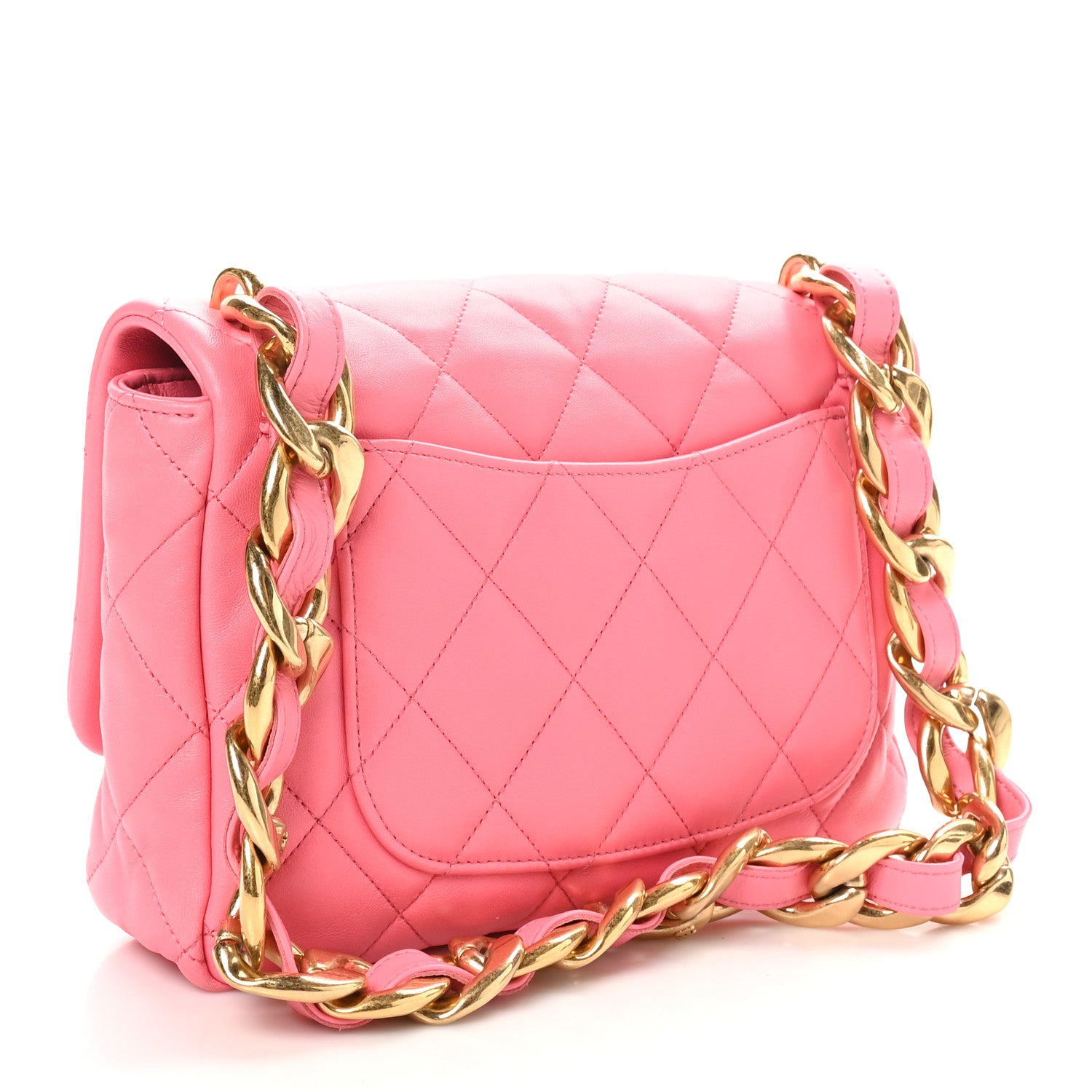 Chanel Lambskin Quilted Large CC Funky Town Flap Pink 3 of 10