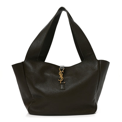 Saint Laurent Grained Deerskin Bea Tote Light Musk 1 of 10
