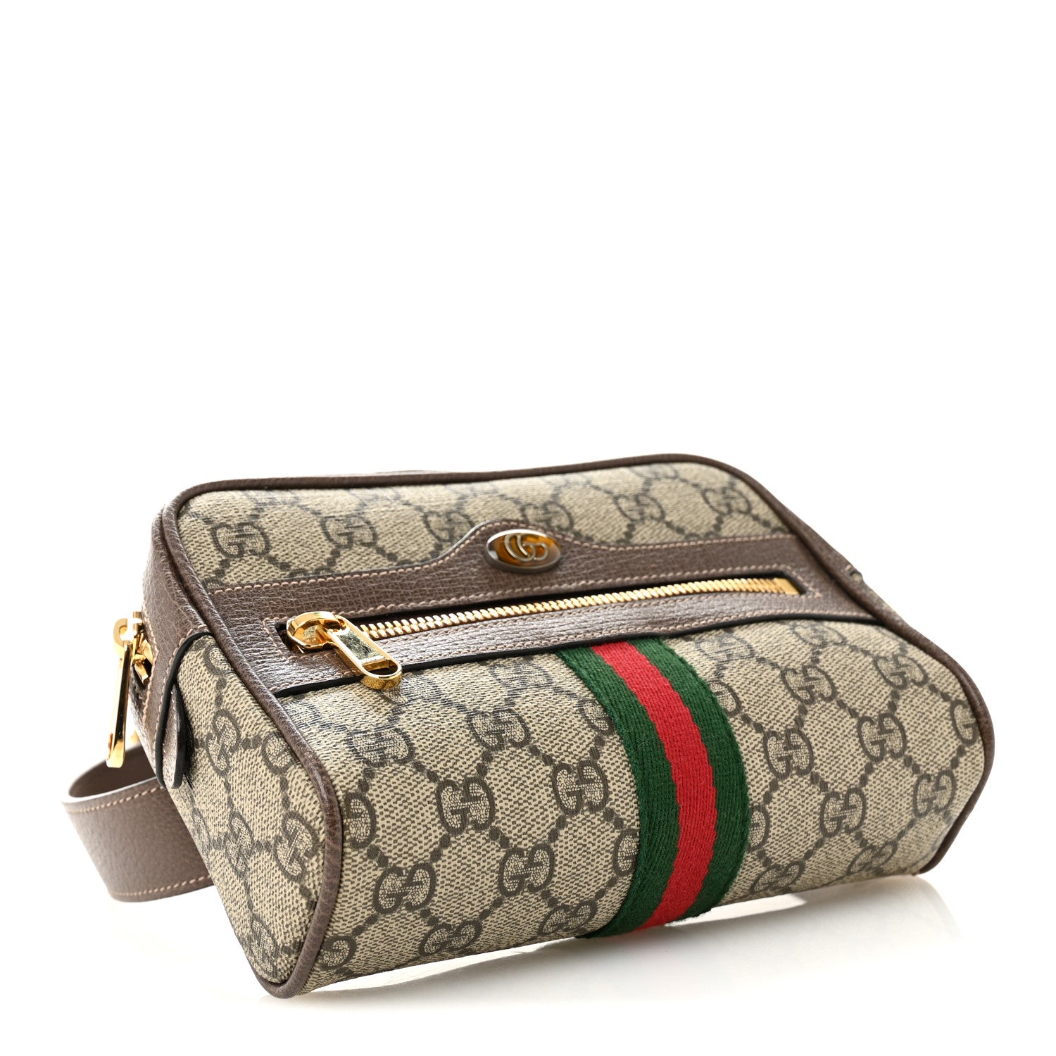 Gucci GG Supreme Monogram Web Small Ophidia Belt Bag 75 30 Dark Brown 4 of 10