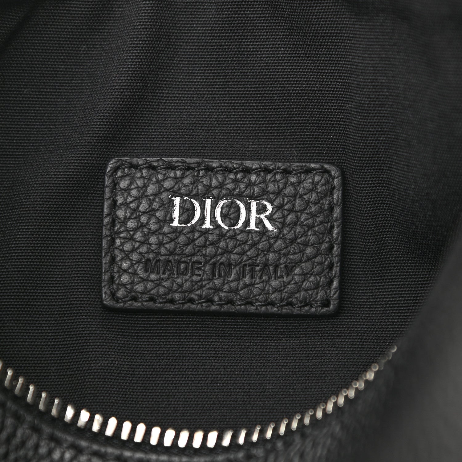 Christian Dior HOMME Grained Calfskin Mens Roller Messenger Black 6 of 10