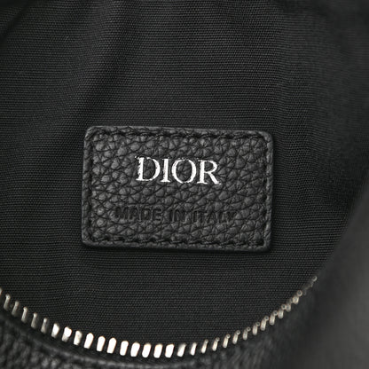 Christian Dior HOMME Grained Calfskin Mens Roller Messenger Black 6 of 10