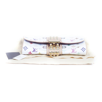Louis Vuitton Monogram Multicolor Courtney Clutch White 11 of 11