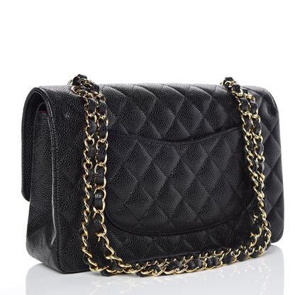 Chanel Caviar Quilted Medium Double Flap Black 3 of 10