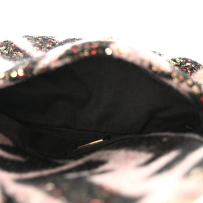 Fendi Wool Sequin Macro FF Diagonal Mini Mama Baguette 5 of 10