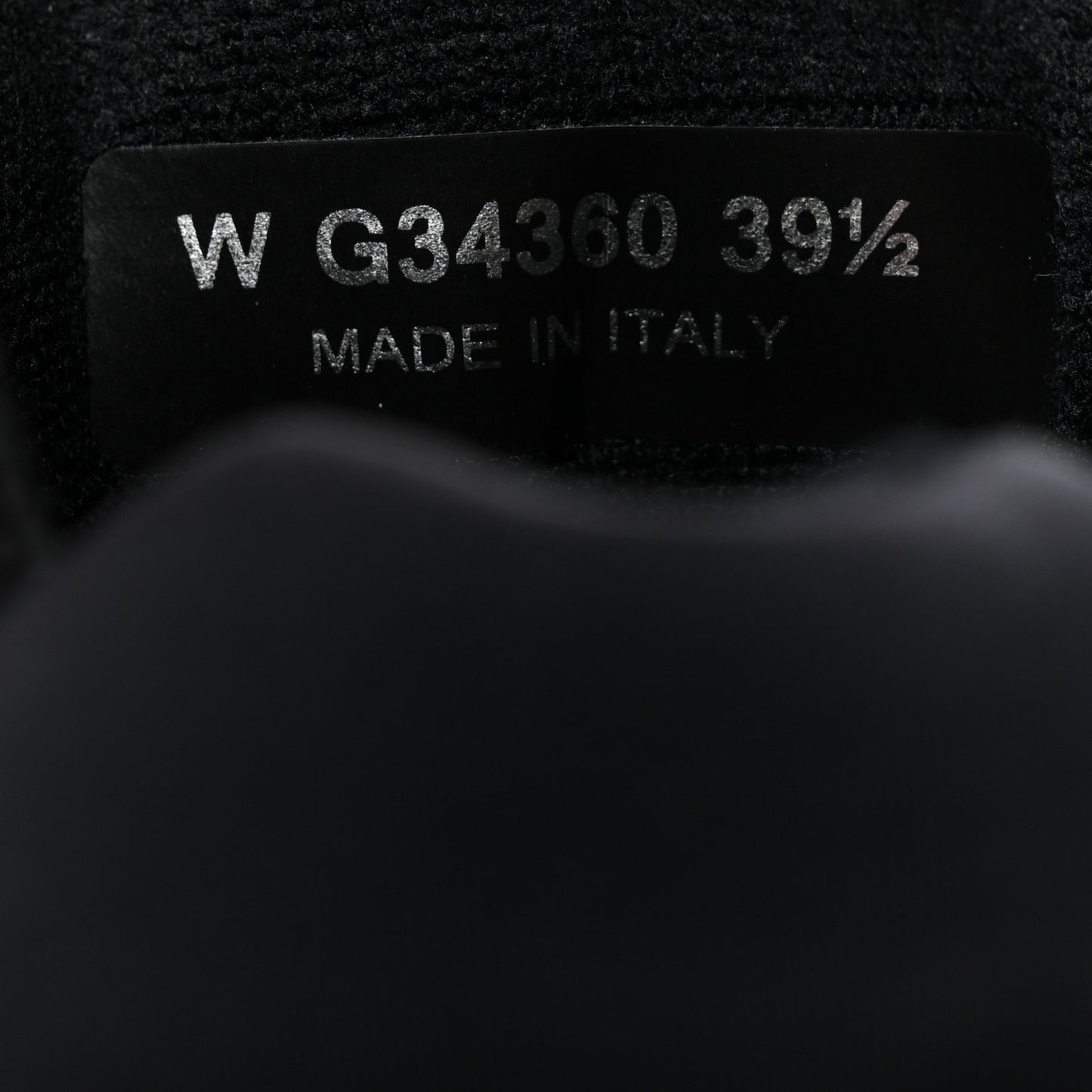 Fabric Calfskin Suede CC Sneakers 39.5 Black