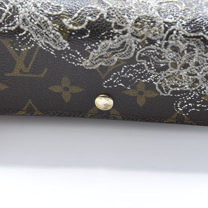 Louis Vuitton Monogram Dentelle Sarah Wallet Silver 12 of 12
