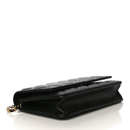 Chanel Caviar Quilted Wallet On Chain WOC Black 4 of 14