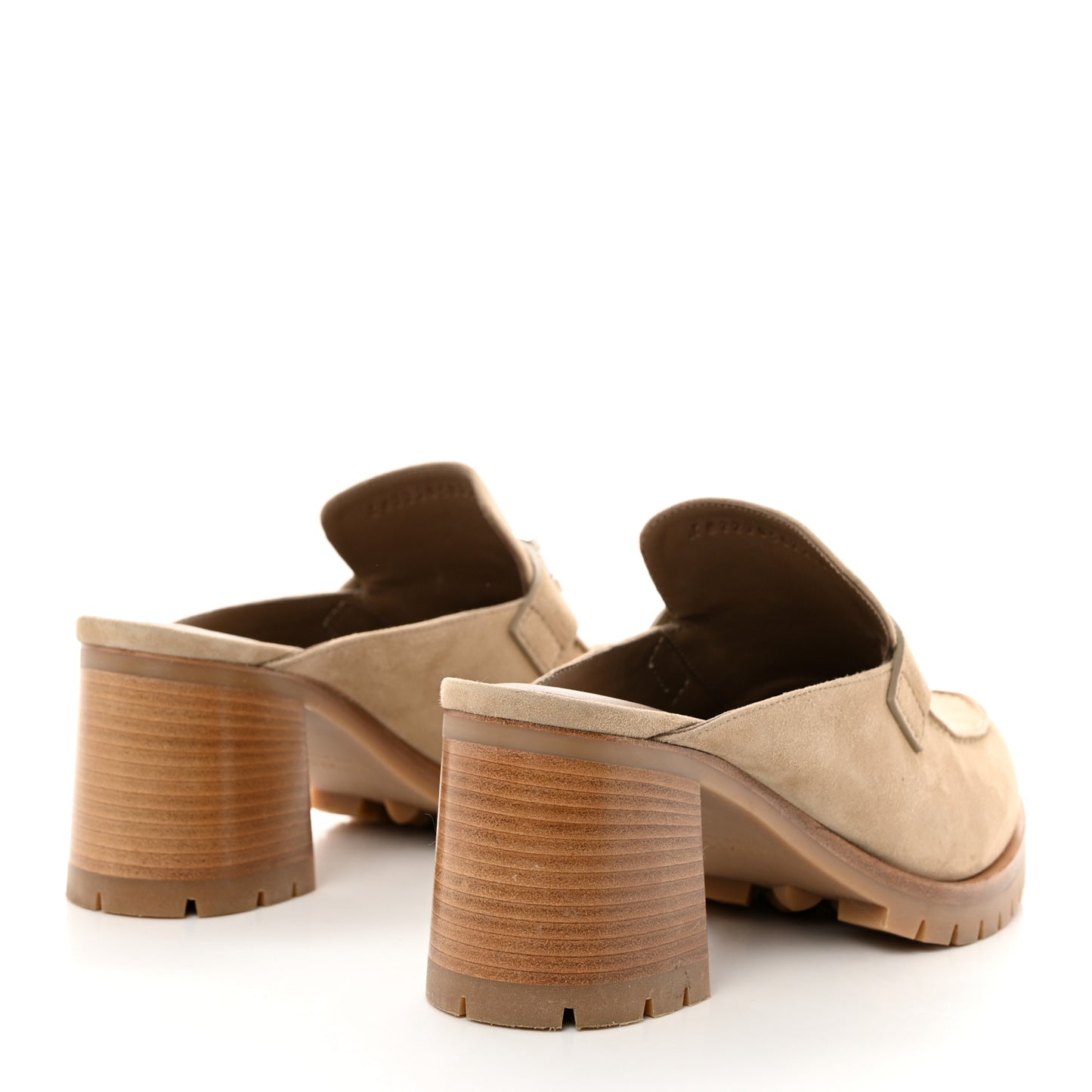 Suede Goatskin Flore 60 Mules 40 Beige