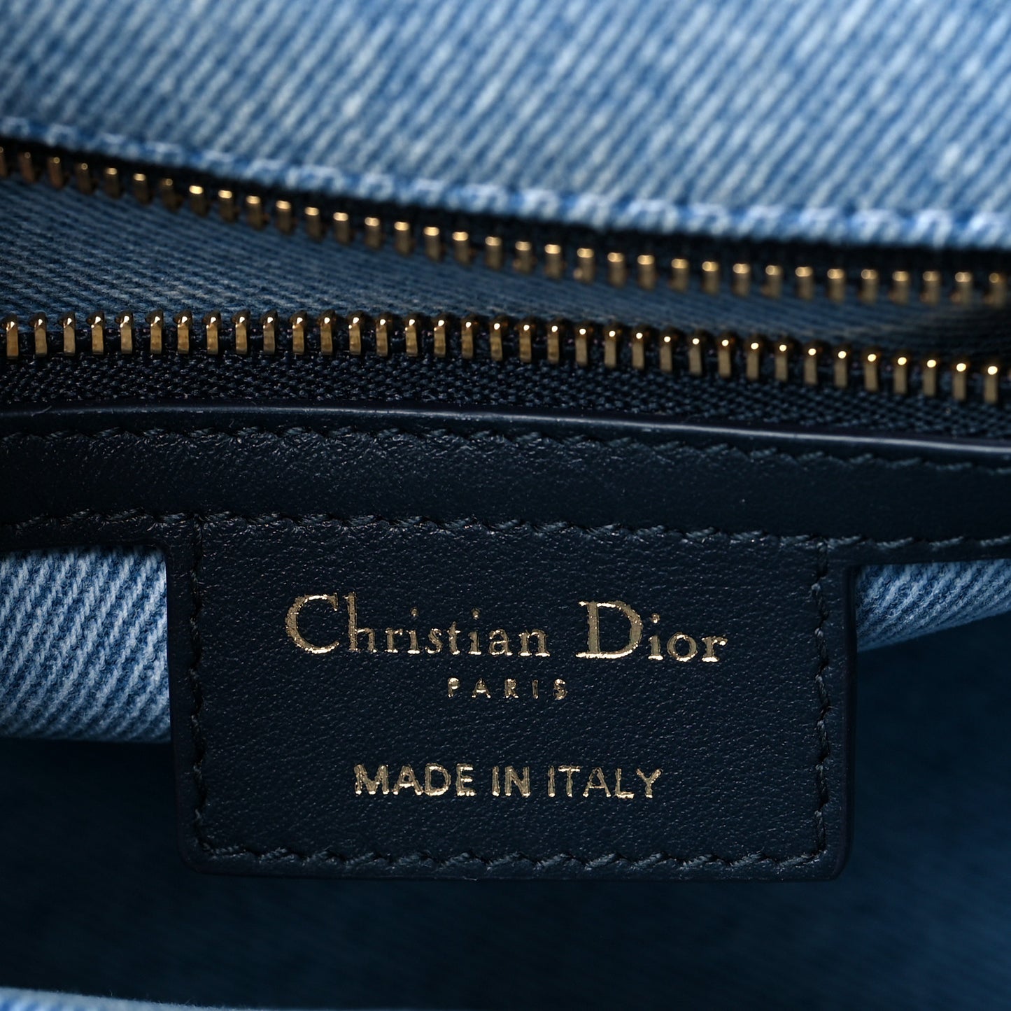 Denim Macrocannage Medium Caro Bag Blue