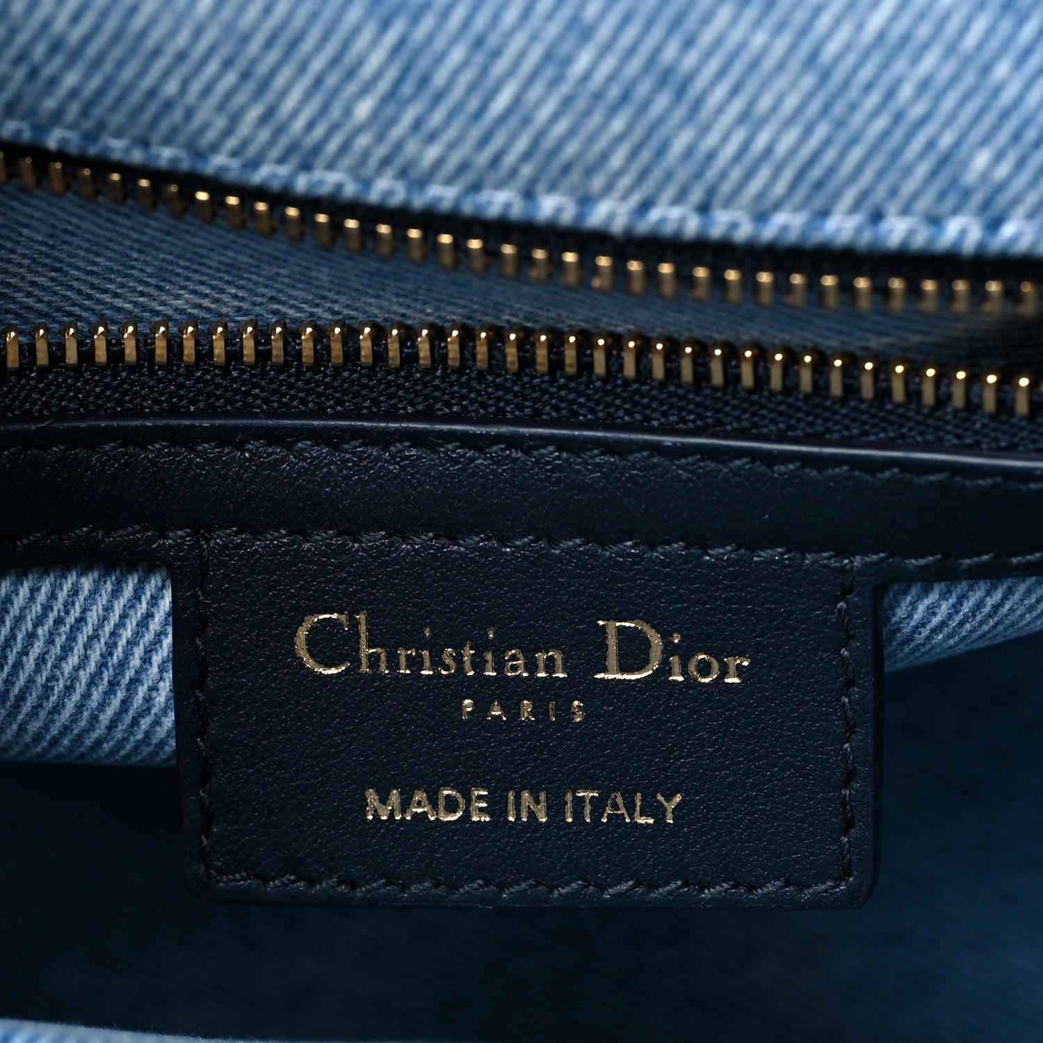 Christian Dior Denim Macrocannage Medium Caro Bag Blue 6 of 10