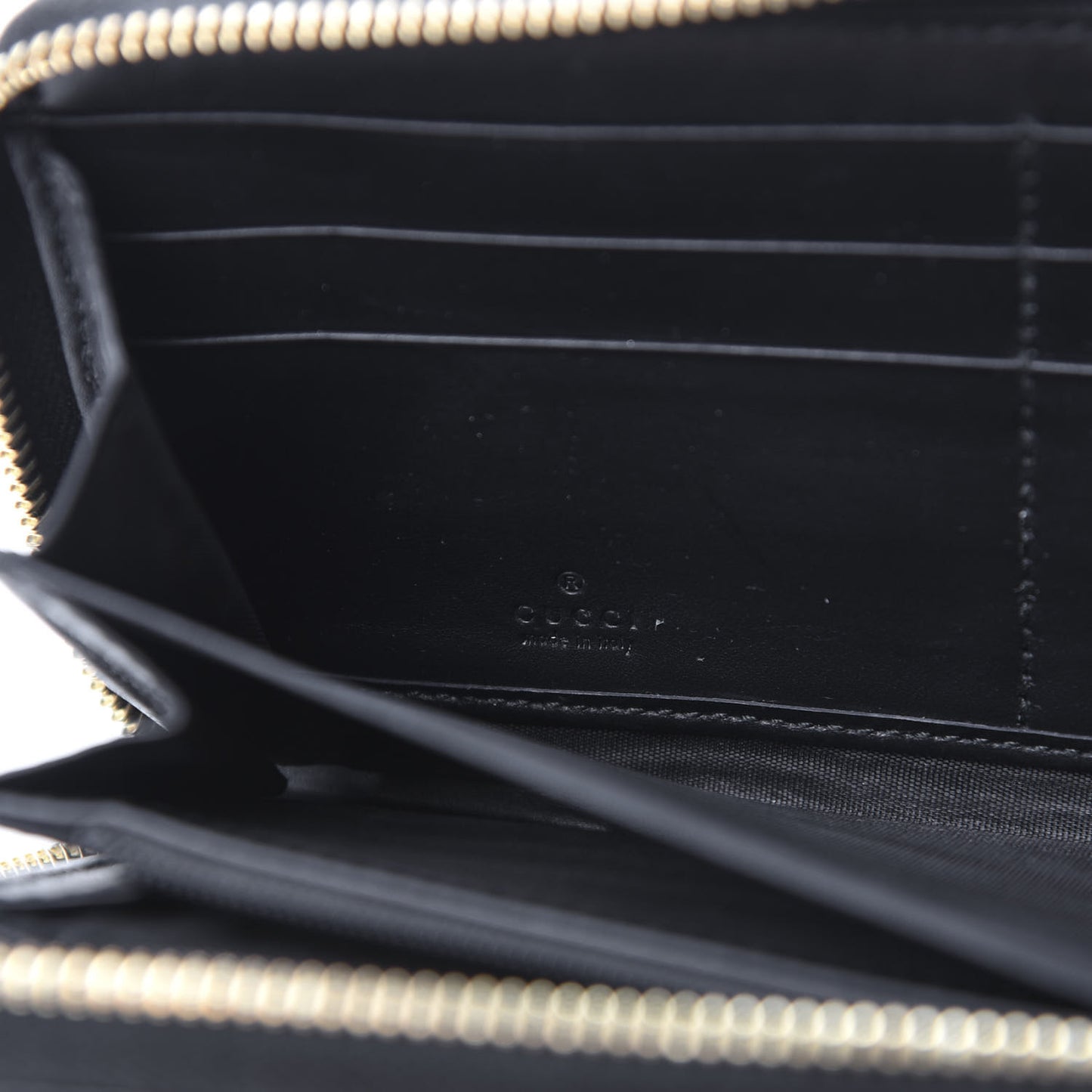 GG Supreme Monogram Bees Zip Around Wallet