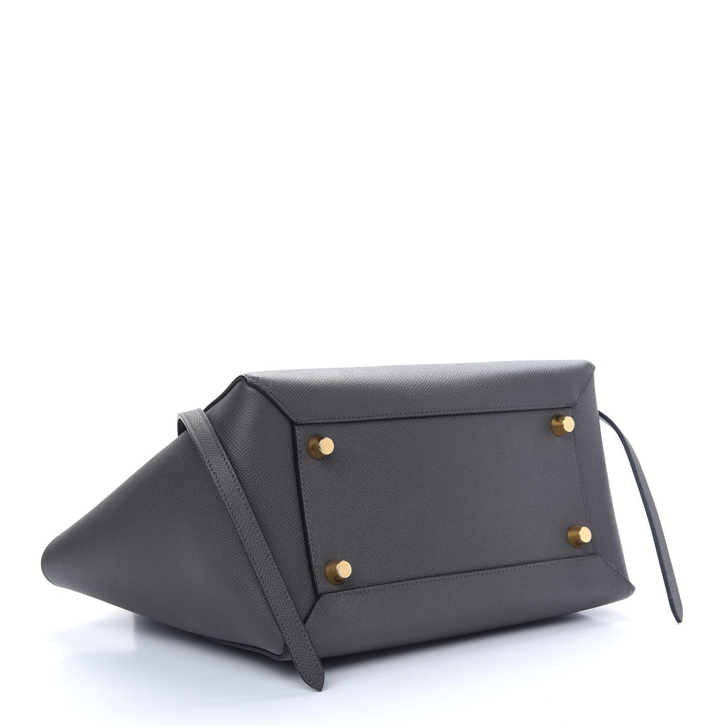 Grained Calfskin Mini Belt Bag Grey