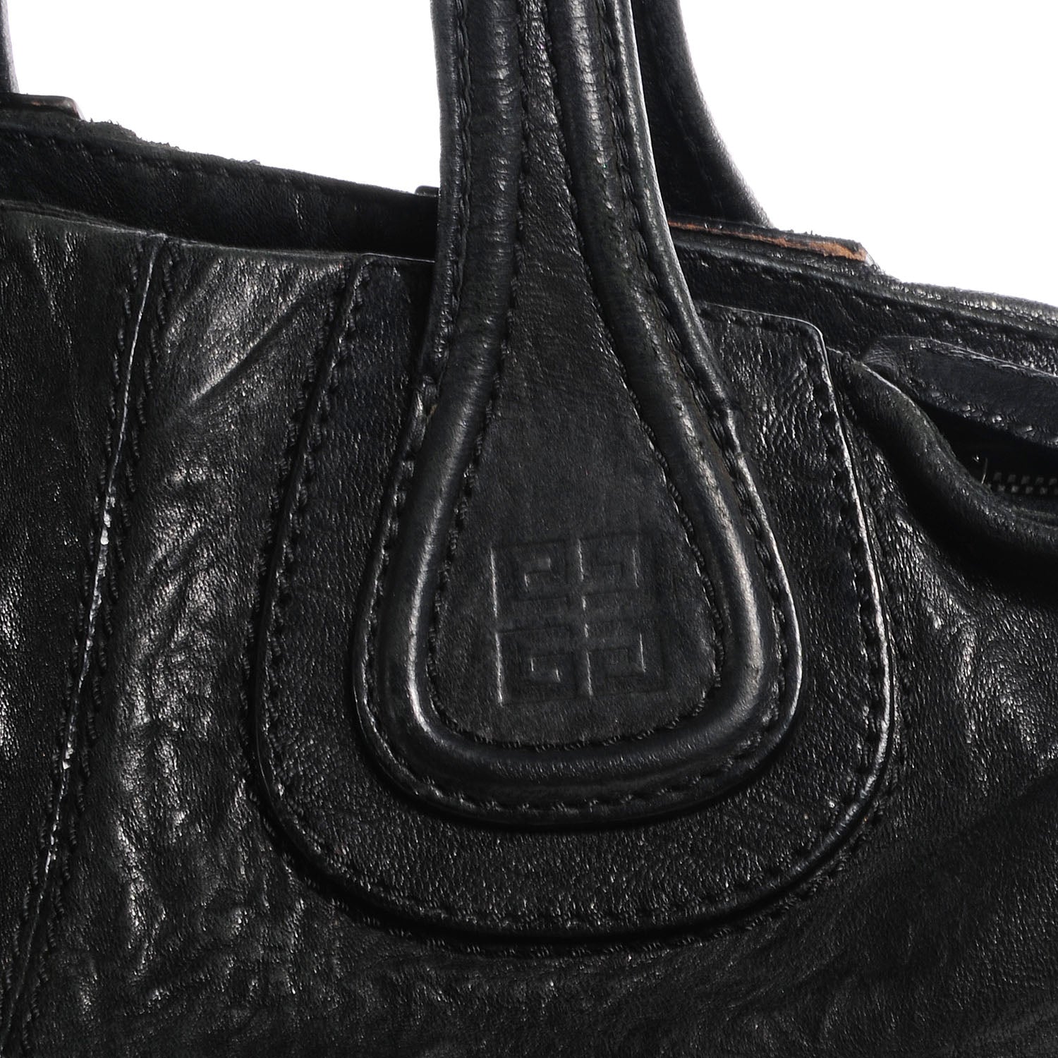 Givenchy Wrinkled Lambskin Medium Nightingale Black 4 of 12