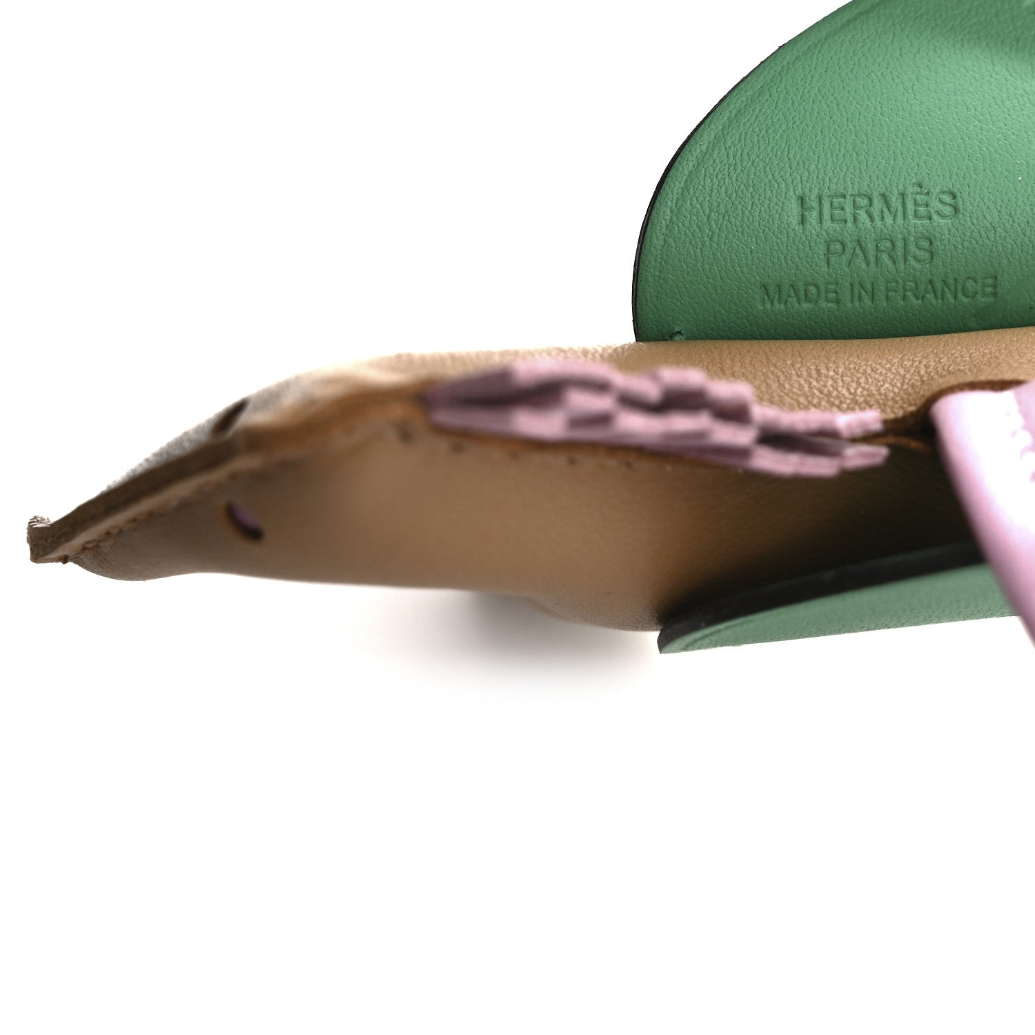 Hermes Milo Lambskin Grigri Rodeo Pegase Horse Bag Charm PM Chai Mauve Sylvestre Menthe 3 of 5