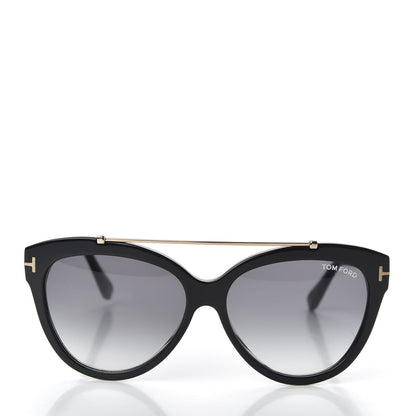 Tom Ford Livia Cat Eye Sunglasses TF518 Black 2 of 8
