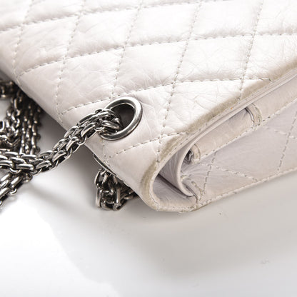 Chanel Aged Calfskin Quilted 50th Anniversary 2.55 Reissue Flap 226 White 9 of 11