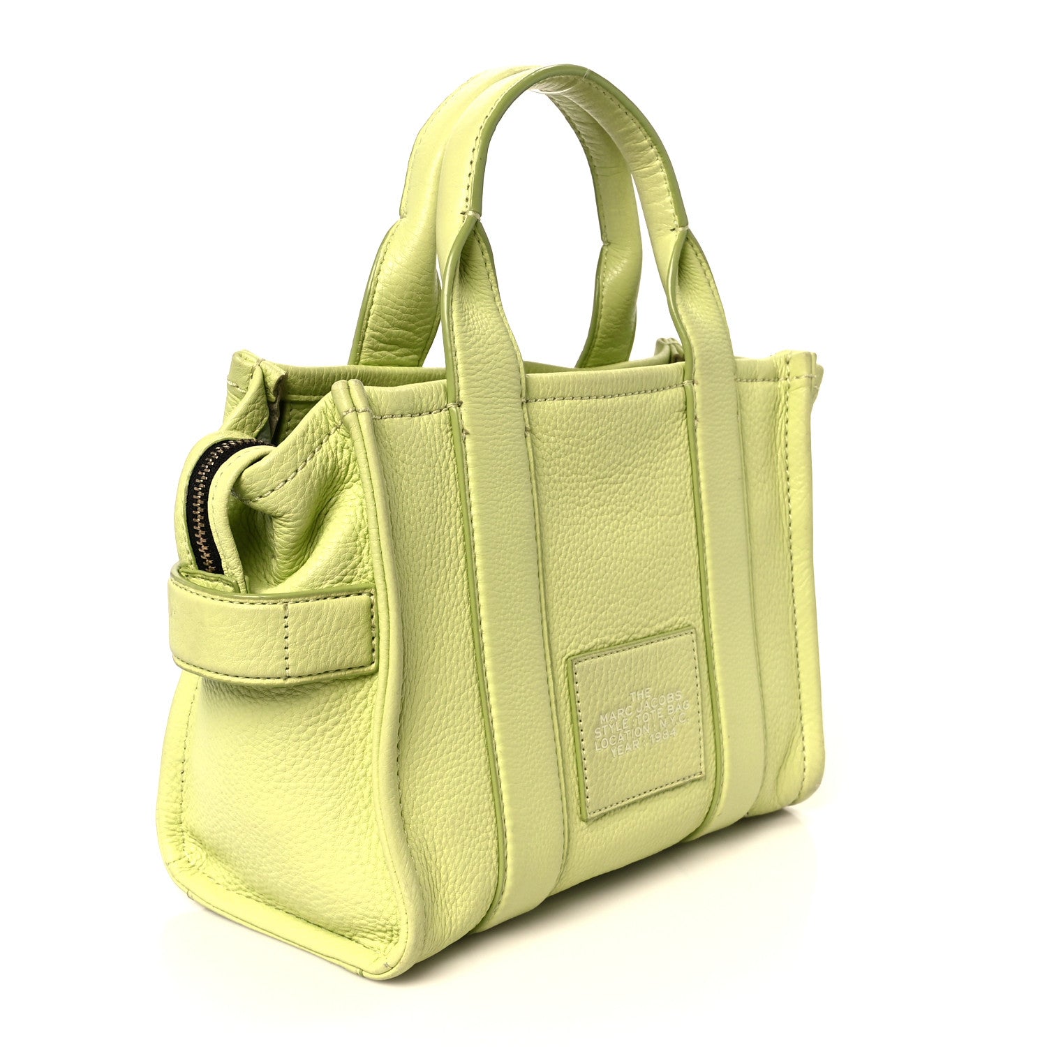 Marc Jacobs Grained Calfskin Small The Tote Bag Limoncello 3 of 12