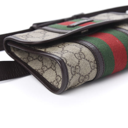 Gucci GG Monogram Plus Web Belt Bag Dark Brown 6 of 11