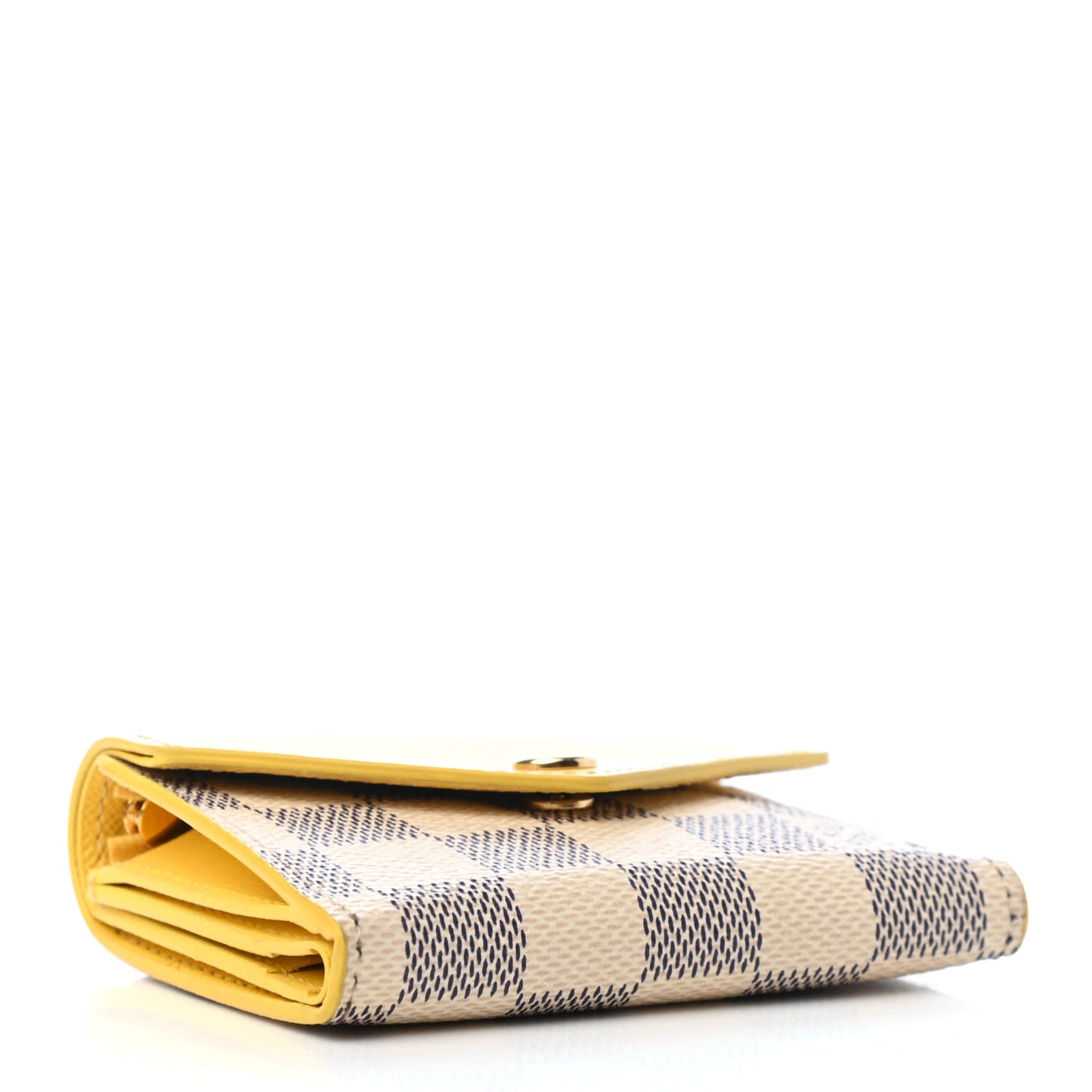 Damier Azur Zoe Wallet Jaune Pale
