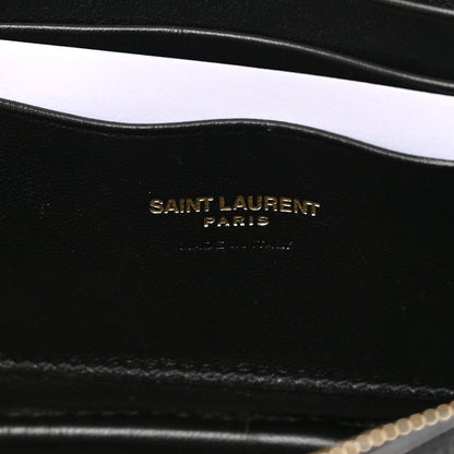 Saint Laurent Grain De Poudre Matelasse Monogram Mini Lou Camera Bag Black 6 of 11