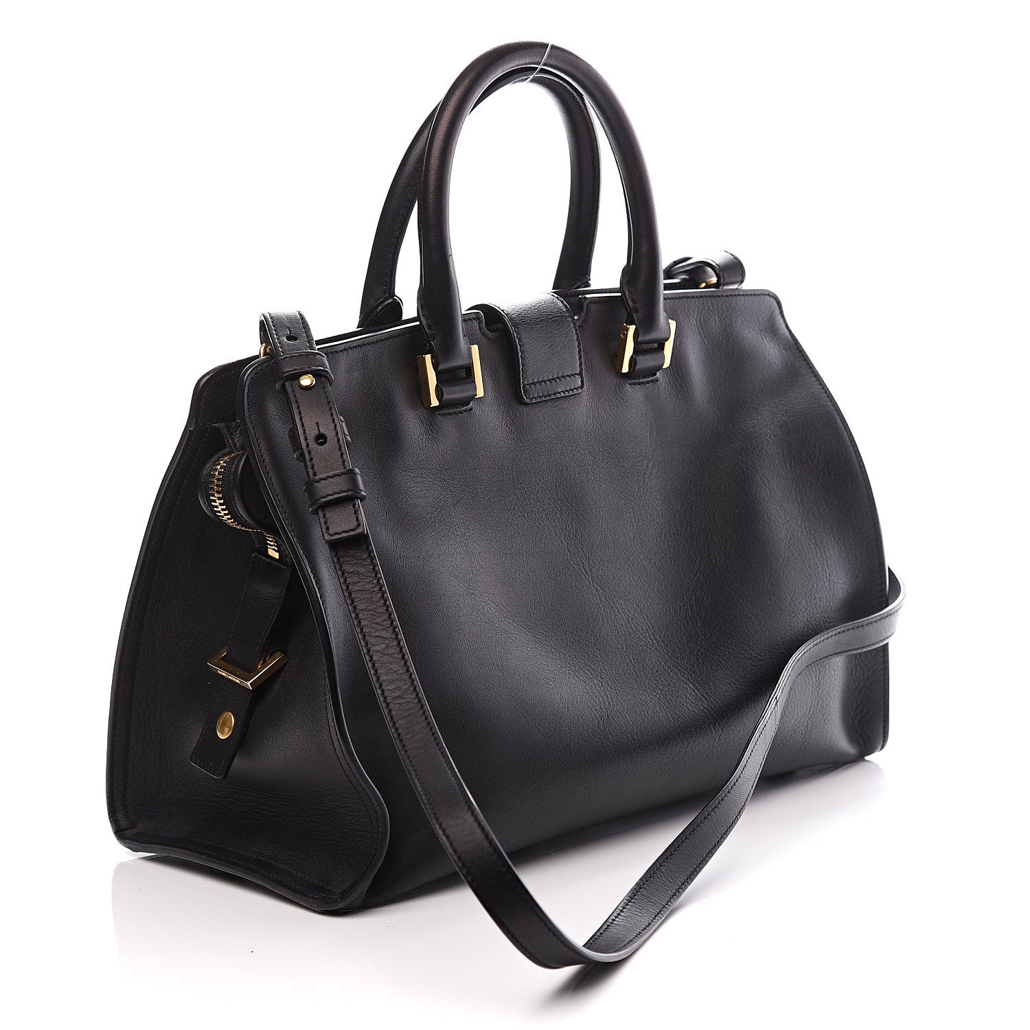 Saint Laurent Calfskin Small Classic Y Cabas Black 2 of 10