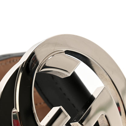 Gucci Calfskin Web Interlocking G Belt 100 40 Black 7 of 7