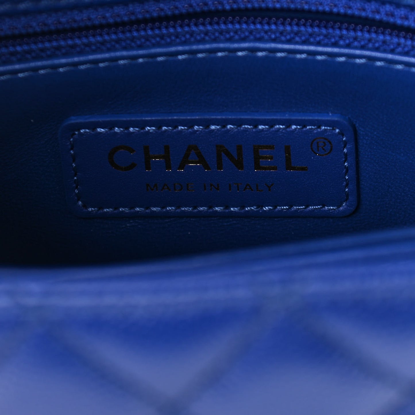 Caviar Quilted Mini Coco Handle Flap Blue