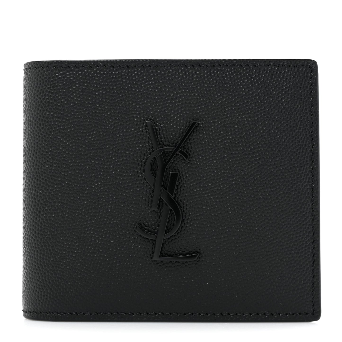 Grain De Poudre Monogram Monochrome Bifold Wallet Black