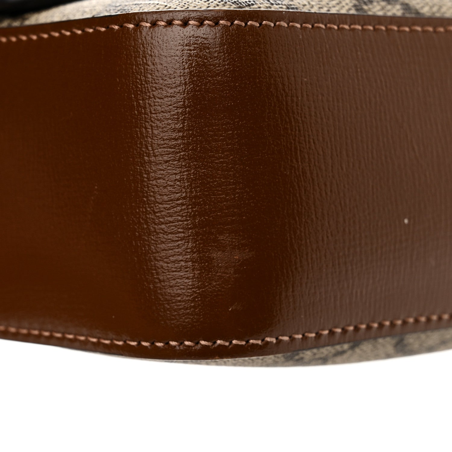 Gucci GG Supreme Monogram Small Horsebit 1955 Shoulder Bag Beige Brown Sugar 11 of 14