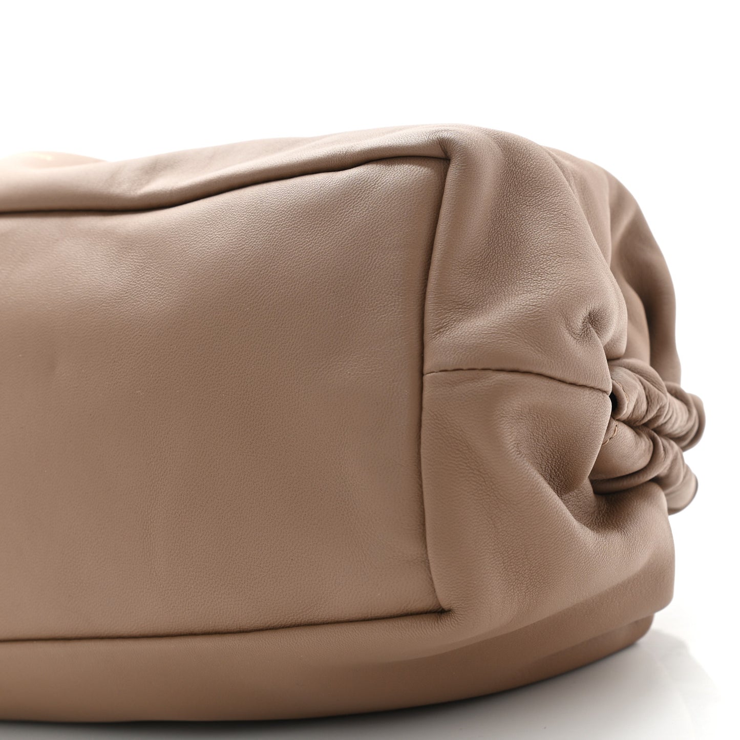Lambskin Cloud Clutch Biscotto