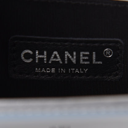 Chanel Metallic Patent Calfskin Quilted Small Boy Flap Silver 6 of 12