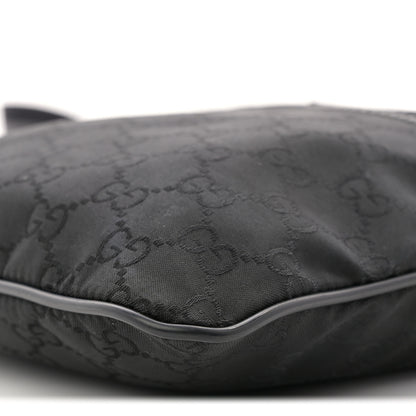 Gucci Nylon Monogram Mini Flat Messenger Bag Black 10 of 11