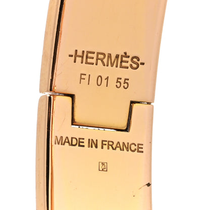 Hermes Enamel Narrow Clic Clac H Bracelet PM Rose Delirium 4 of 6
