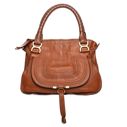 Chloe Calfskin Medium Marcie Satchel Tan 1 of 11