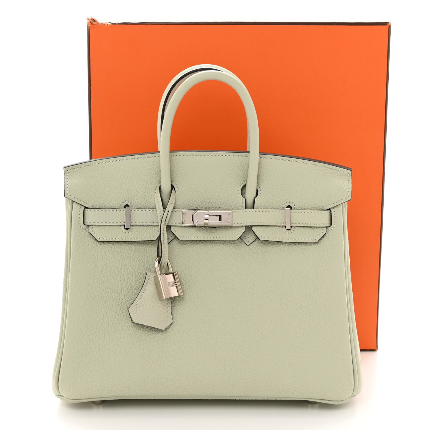 Togo Birkin 25 Gris Neve
