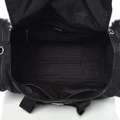 Prada Tessuto Nylon Saffiano Viaggio Duffle Black 5 of 12