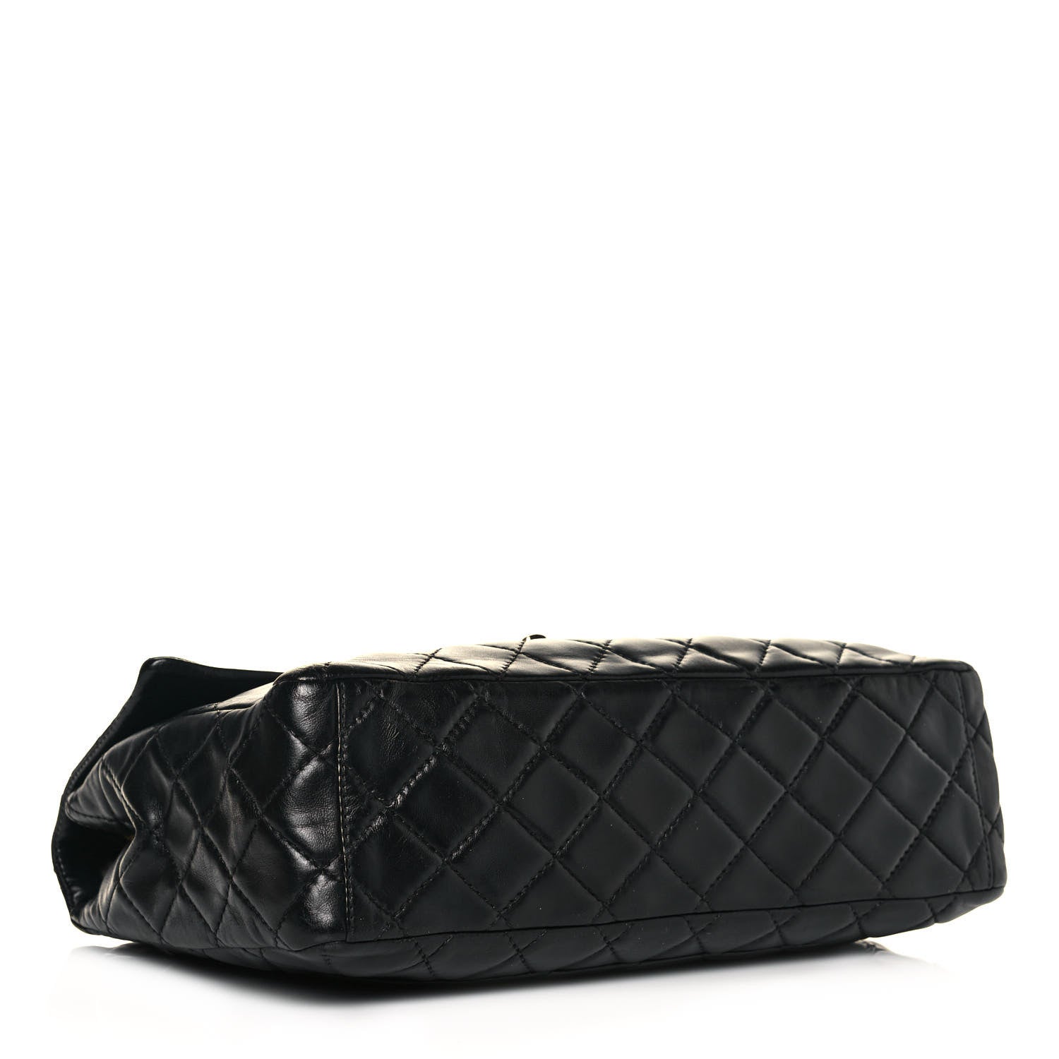 Chanel Washed Lambskin Quilted Maxi Single Flap Black 3 of 15