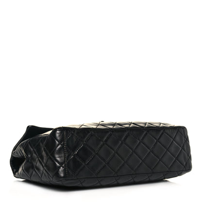 Chanel Washed Lambskin Quilted Maxi Single Flap Black 3 of 15