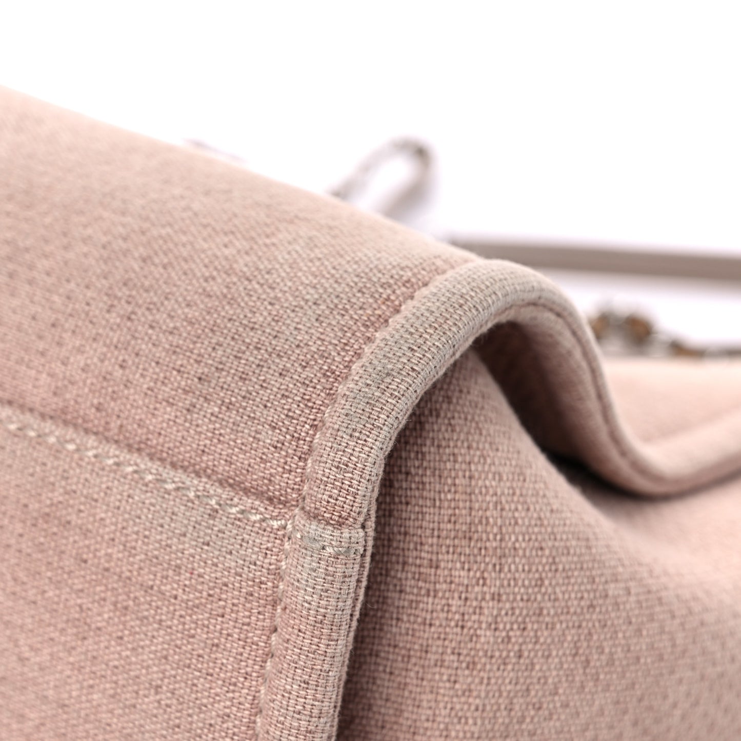 Canvas Small Deauville Tote Beige