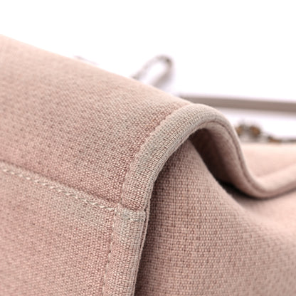 Chanel Canvas Small Deauville Tote Beige 10 of 16