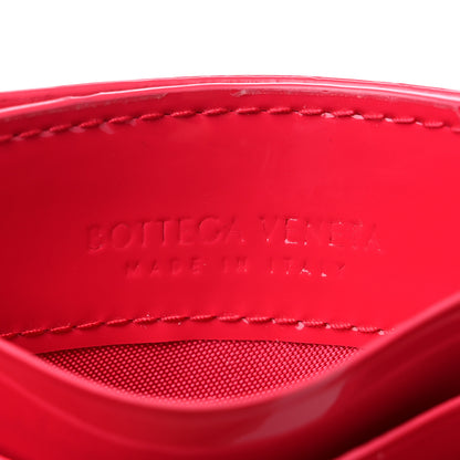 Bottega Veneta Patent Intrecciato Portacard Card Holder Candy Stripe 7 of 10