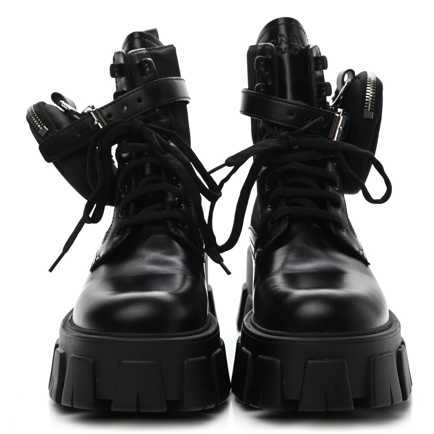 Spazzolato Rois Nylon Metal Triangle Logo Monolith Pouch Pocket 55mm Boots 37 Black