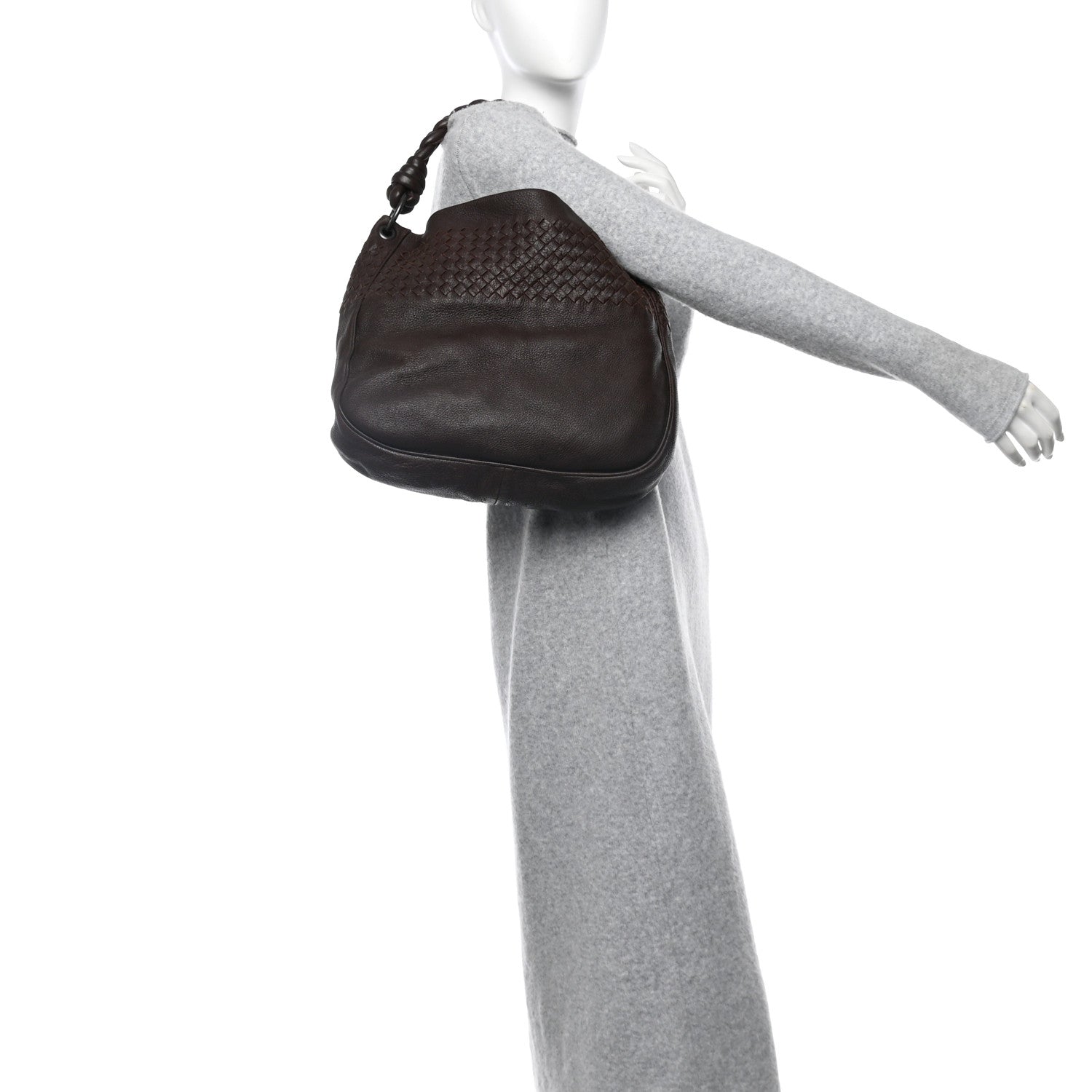 Bottega Veneta Cervo Intrecciato Shoulder Bag Ebano 2 of 13