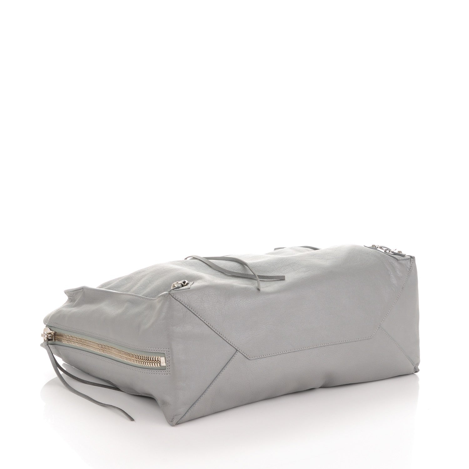 Balenciaga Veau Papier A4 Zip Around Tote Gris Metal 4 of 7