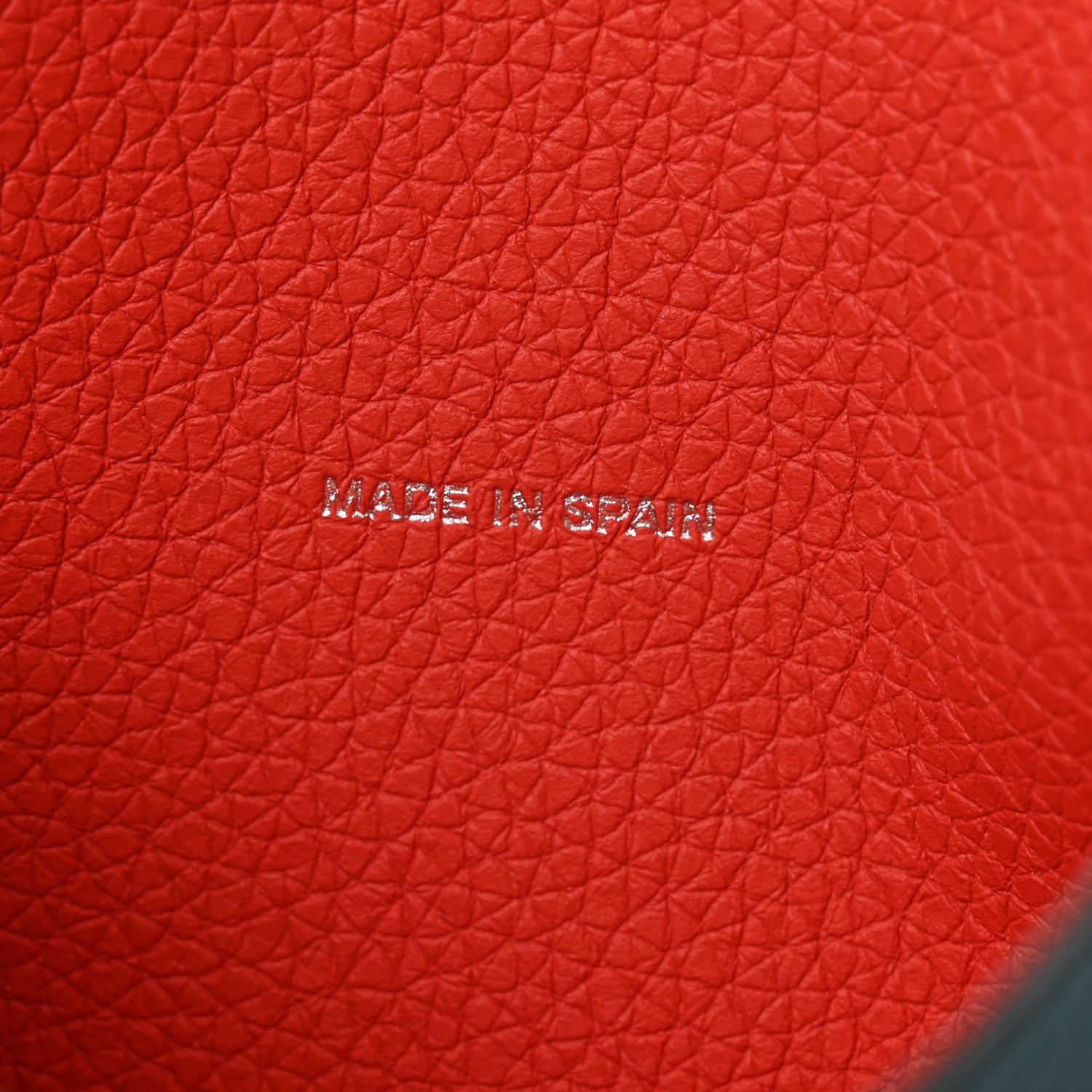 Moynat Taurillon Gex Envelope Passport Holder Prussian Blue Coral 7 of 8