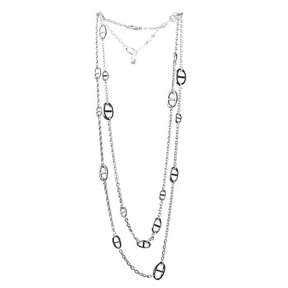 Hermes Sterling Silver Farandole Necklace 160 3 of 7