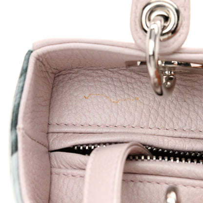 Christian Dior Deerskin Floral Printed Medium Lady Dior Pink 9 of 9