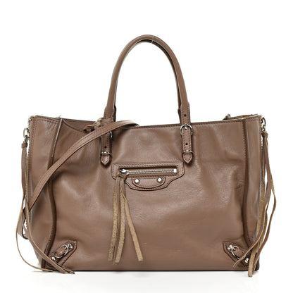 Balenciaga Veau Papier A6 Zip Around Tote Castagna 3 of 24